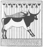 An image of the spirit of the Assur(Osiris) living on in the Apis Bull.