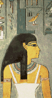 Isis with head throne