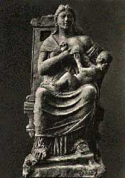 Roman Isis nursing Caesar