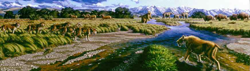 An Ice Age Mediterranean scene as it may have appeared.