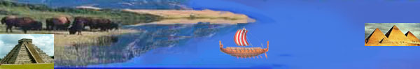 An illustration representing a pre-Columbian ocean crossing.