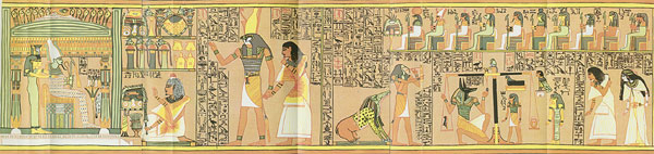 A version of the Judgment Scene from the Eighteenth Dynasty