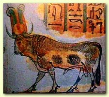 Assur depicted as the Apis bull