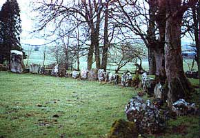 A stone circle 'grange' holy site.